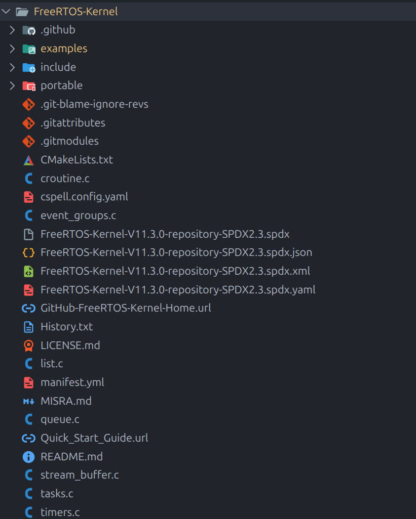 FreeRTOS-Kernel V11.3.0 文件结构